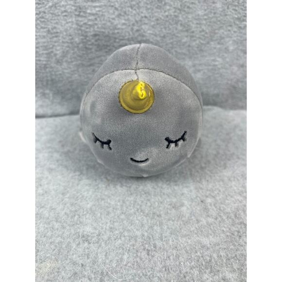 Pixie‎ Crush Sleeping Narwhal Plush Stuffed Animal 6" - Picture 1 of 6